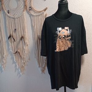 Hot Topic Black depressed monster- social anxiety shirt